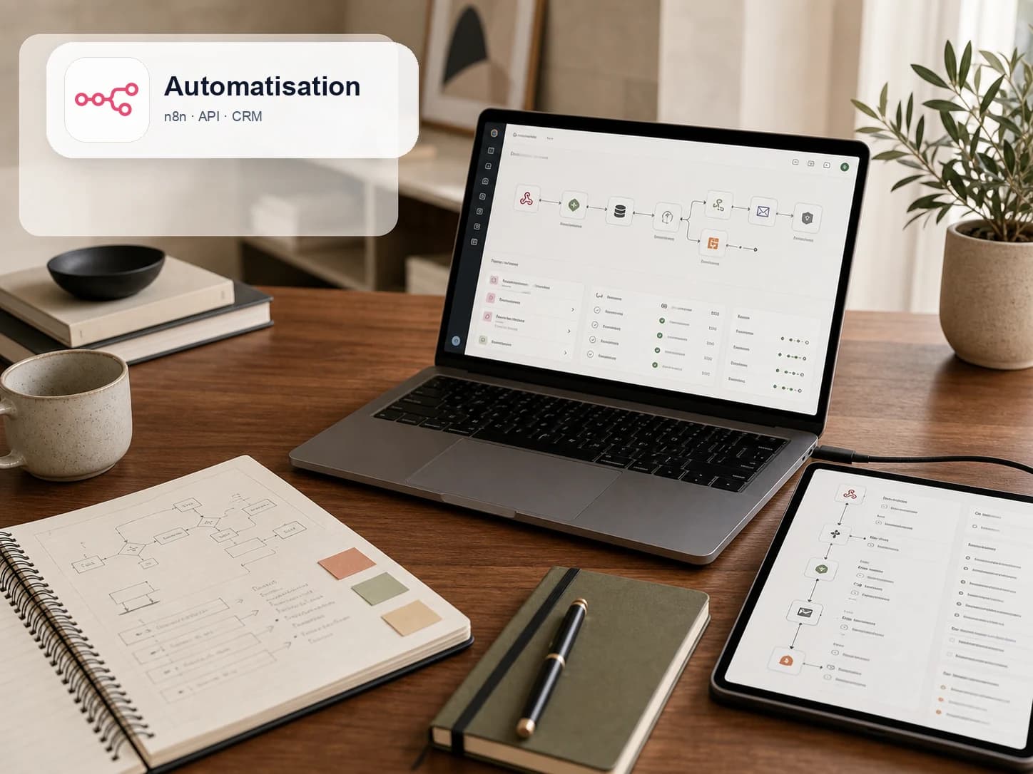 Business Automation and AI illustration, Smartshift