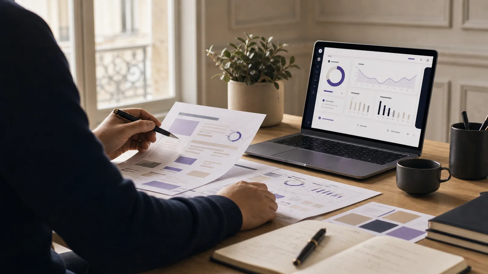 Bureau de direction Smartshift avec audit de site et cadrage de projet digital